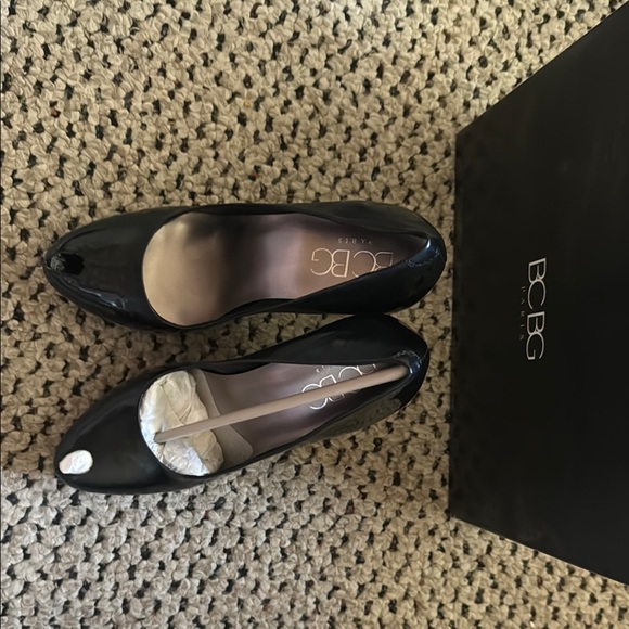 BCBG Black Patent Leather Heels - Picture 2 of 4